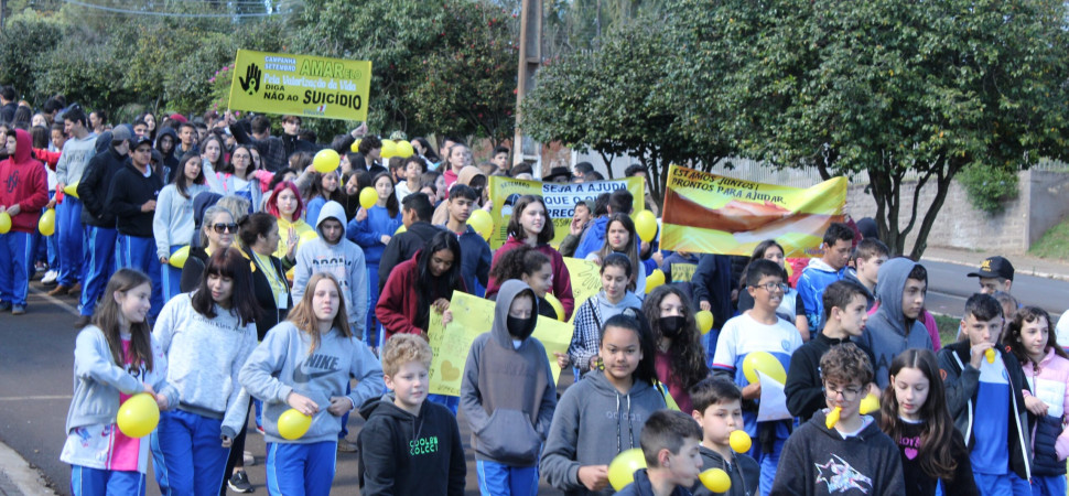 Passeata e palestra marcam ações do Setembro Amarelo em Vitorino
