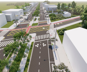 Projeto de revitalização da Avenida Brasil Argentina prevê modernidade e usabilidade para a principal via do município