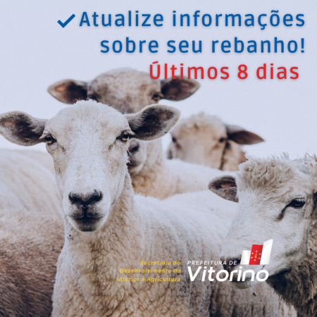 Atualize as informações sobre o seu Rebanho até dia 30