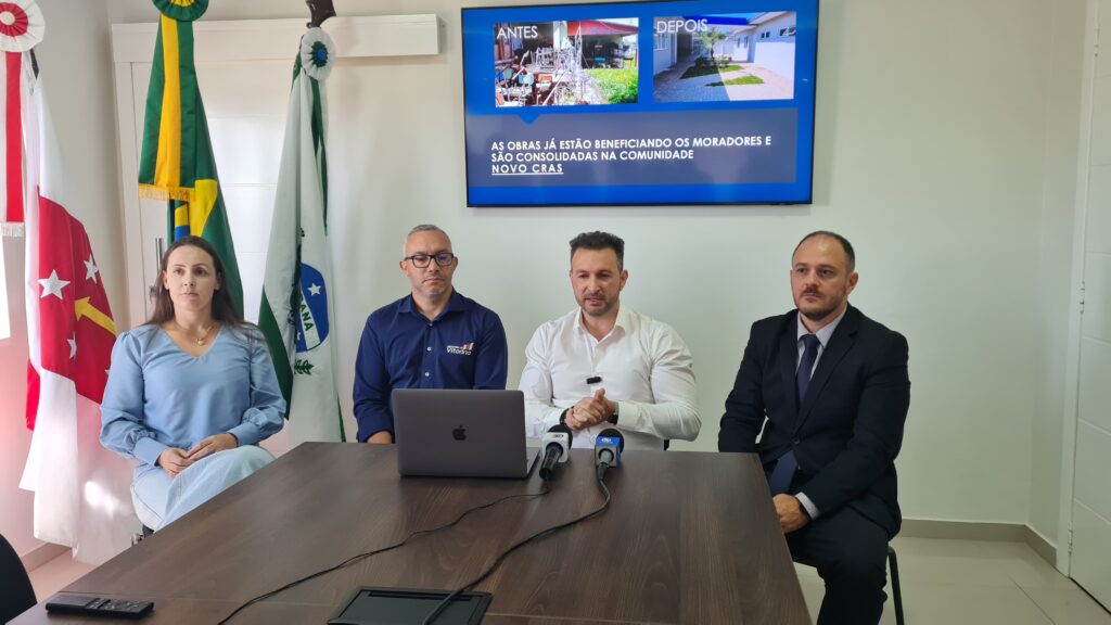 Em coletiva, executivo municipal apresenta valores reais de obras de revitalização do Novo Cras e dos Idosos