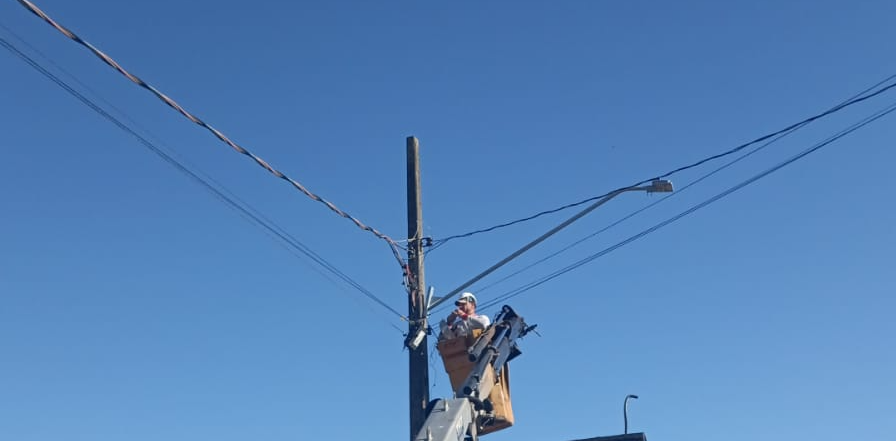 Iniciam as obras do projeto Ilumina Vitorino, com objetivo de modernizar a iluminação pública