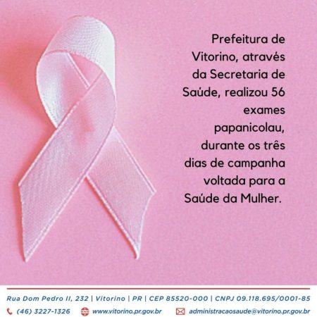 Secretaria de Saúde realiza coleta de 56 exames Papanicolau durante campanha para a saúde da mulher