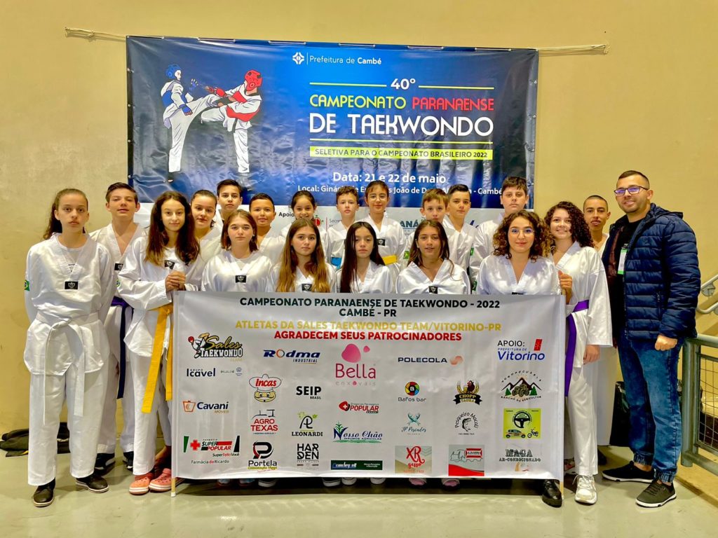 Vitorino conquista 73 medalhas no paranaense de Taekwondo￼